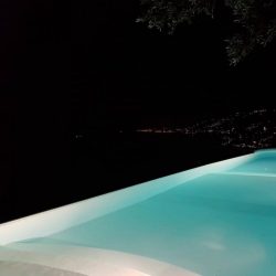 Night time poolside